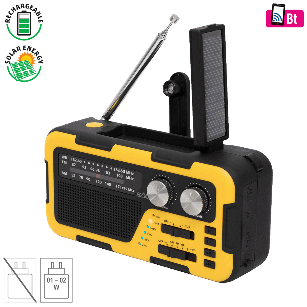 SAL Radio prijemnik, solarno / USB napajanje, Bluetooth - RPH 2 slika 1
