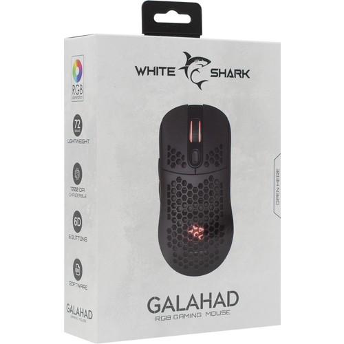 White Shark miš GM-5007 GALAHAD / 6.400 dpi - crni slika 15