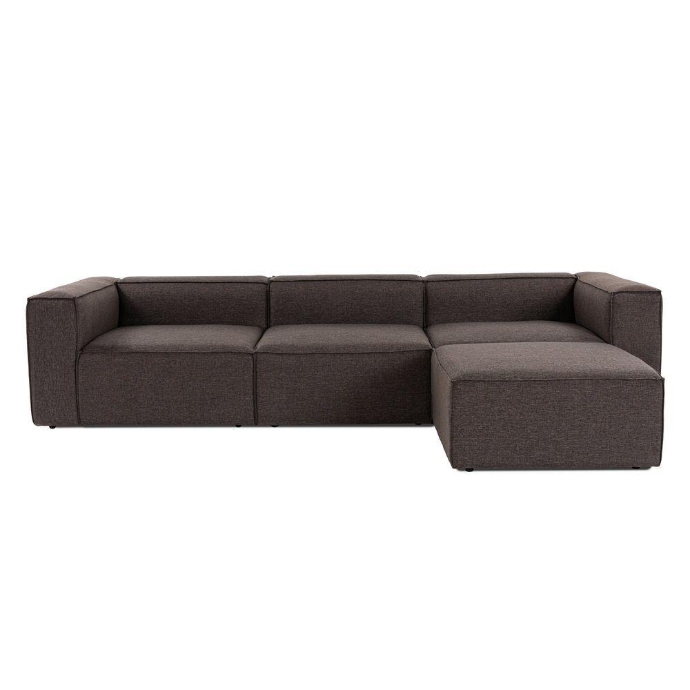 Fora - Ugao Sofa u Tamno Smeđoj Boji slika 3