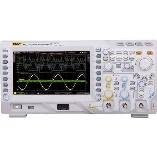 digitalni osciloskop Rigol MSO2302A 300 MHz 18-kanalni 1 GSa/s 7 Mpts 8 Bit  digitalni osciloskop s memorijom (ods), mješoviti signal (mso), logički analizator slika 1