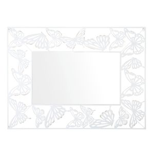 Mauro Ferretti Zidno ogledalo bijeli leptir cm 85x1x115