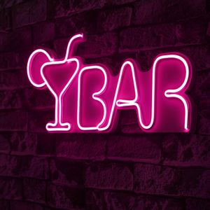 Bar - Pink Pink Decorative Plastic Led Lighting