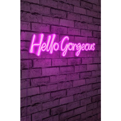 Wallity Zidna dekoracije svijetleća GORGEOUS, Hello Gorgeous - Pink slika 10