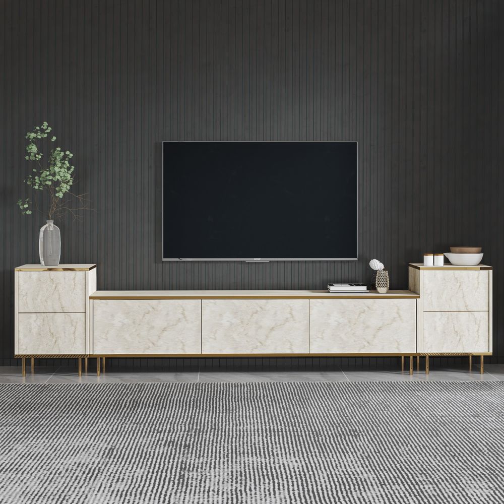 Imaj - Travertine Gold TV Unit slika 4