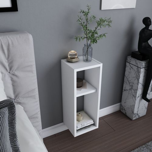 Sault - Beli Noćni Ormarić White Nightstand slika 2