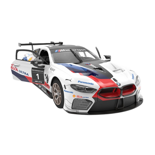 Licencirani auto na daljinsko upravljanje i sastavljanje 1:18 BMW M8 GTE - bijeli - 66 elemenata slika 2