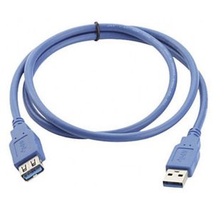 Manhattan USB kabel USB 3.2 gen. 1 (USB 3.0) USB-A utikač, USB-A utičnica 2.00 m plava boja pozlaćeni kontakti, UL certificiran 322379-CG