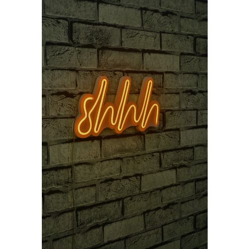 Wallity Ukrasna plastična LED rasvjeta, Shhh - Yellow slika 1