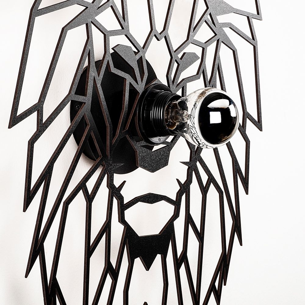W-056 Crna Zidna Lampa slika 4