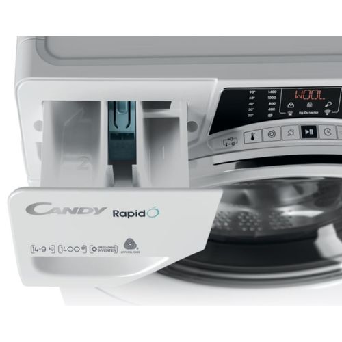 Candy ROW41494DWMCE-S Mašina za pranje i sušenje, 14/9 kg, 1400 rpm, Inverter, Dubina 67 cm slika 9
