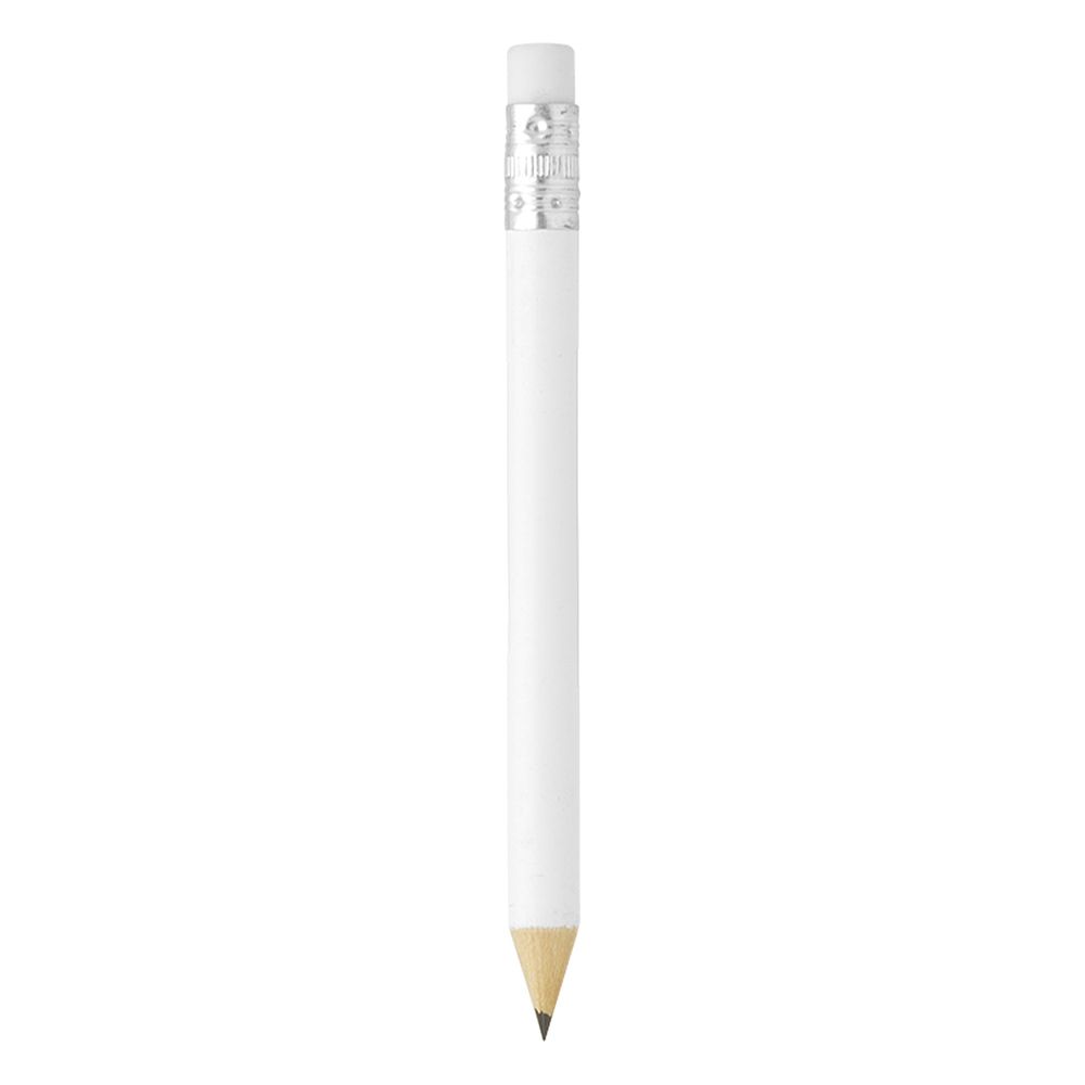 PIGMENT MINI,drvena olovka sa gumicom,bijela slika 1