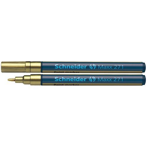 Flomaster Schneider, Paint marker Maxx 271, 1-2 mm, zlatni slika 2