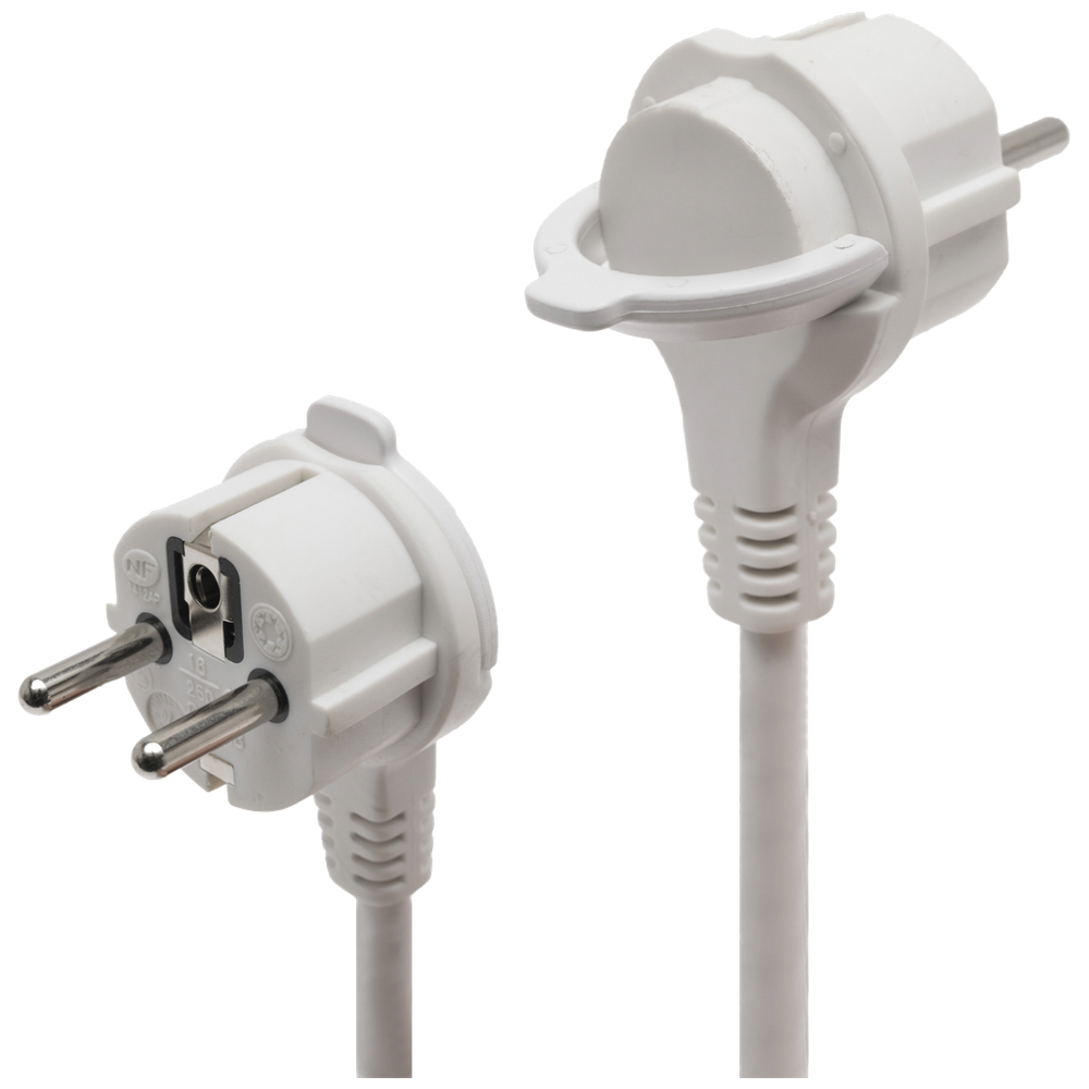 home Produžni kabl, 4 utičnice, 3 x 1,5 mm², 5 met., bijeli - NV 04TK-5/WH/1.5 slika 2