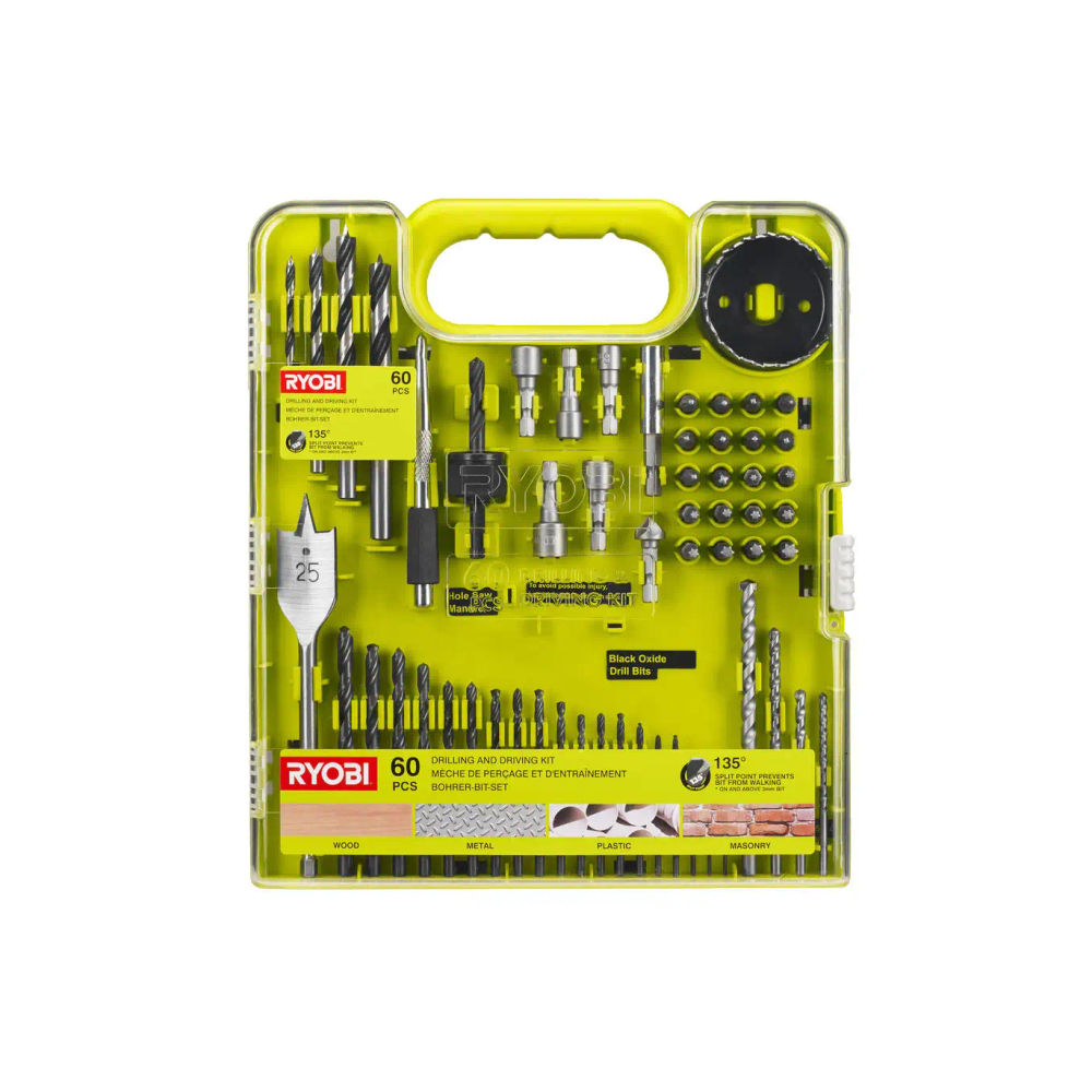 Ryobi - 60-dijelni set pribora, burgija i bitova RAKDD60 slika 1
