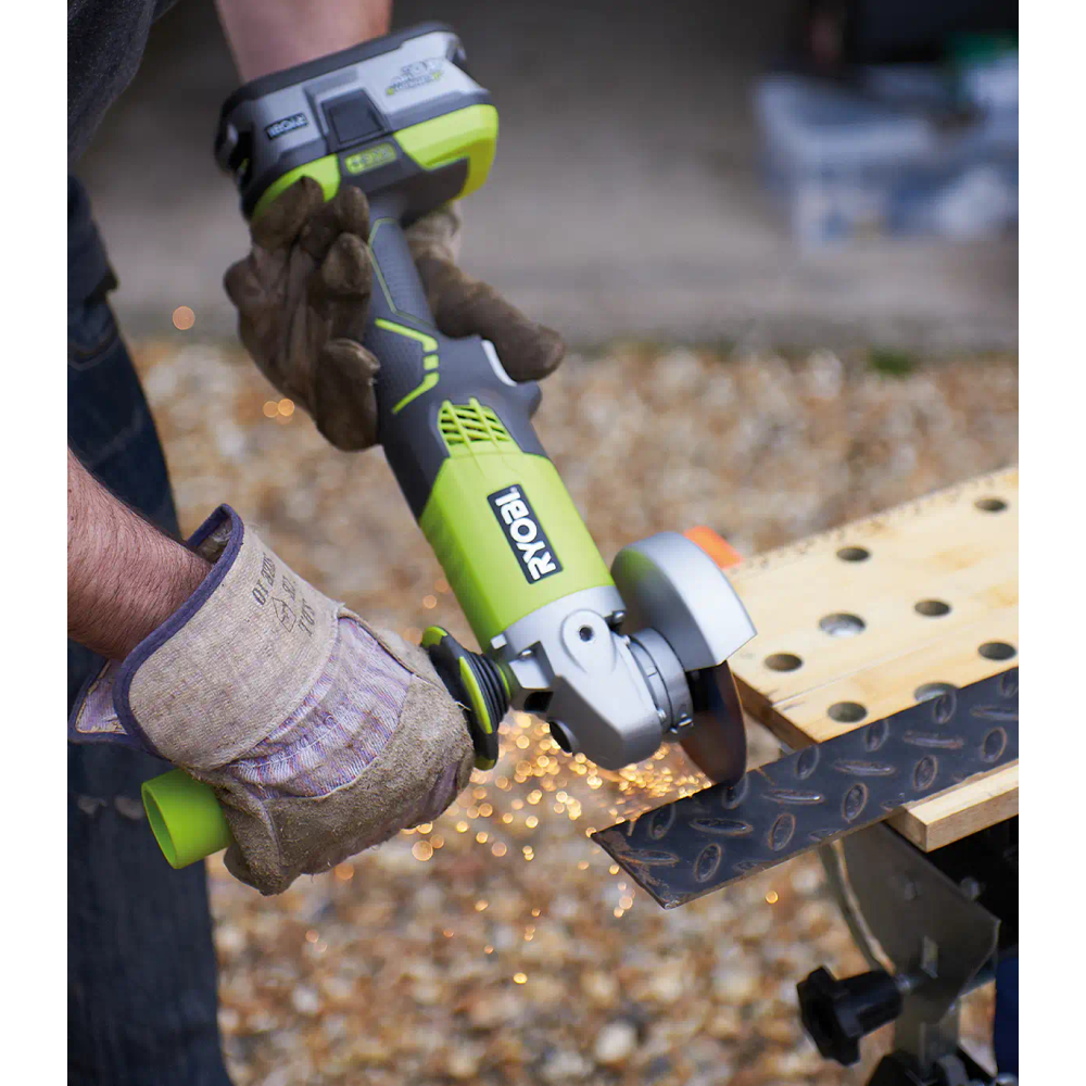 Ryobi 18V ONE+ Akumulatorska ugaona brusilica 115 mm, R18AG-0 slika 2
