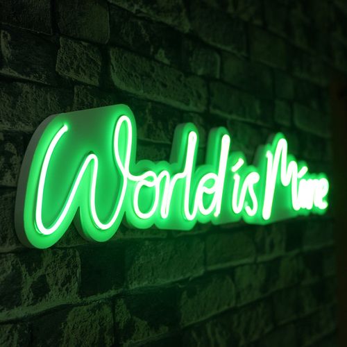 Wallity Ukrasna plastična LED rasvjeta, World is Mine - Green slika 7