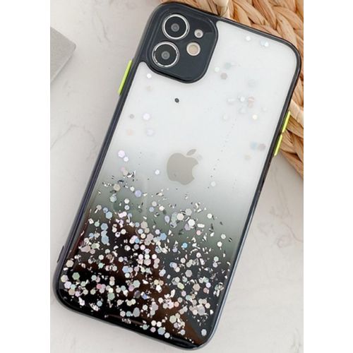 MCTK6-IPHONE XS Max * Furtrola 3D Sparkling star silicone Black (89) slika 1