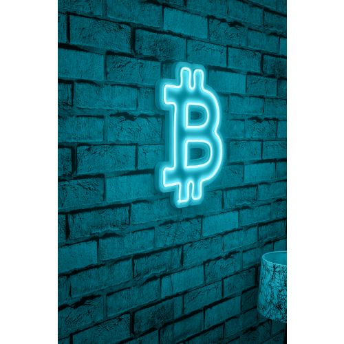 Wallity Ukrasna plastična LED rasvjeta, Bitcoin - Blue slika 1