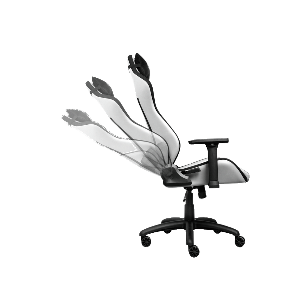 Trust GXT 714W gaming stolica RUYA, bijela, udobna, podesiv ergonomska, eko materijal slika 2