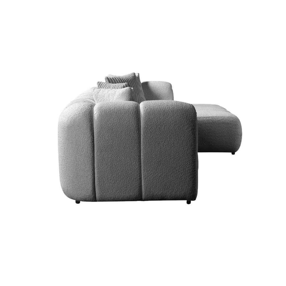 Ugaona Sofa N-Line Desna - boja: siva slika 8