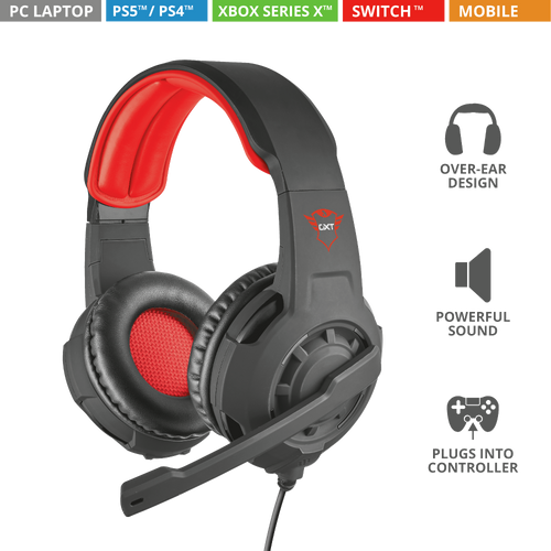 Trust gaming slušalice za PS4/PS5 GXT310 Radius crne (21187) slika 1