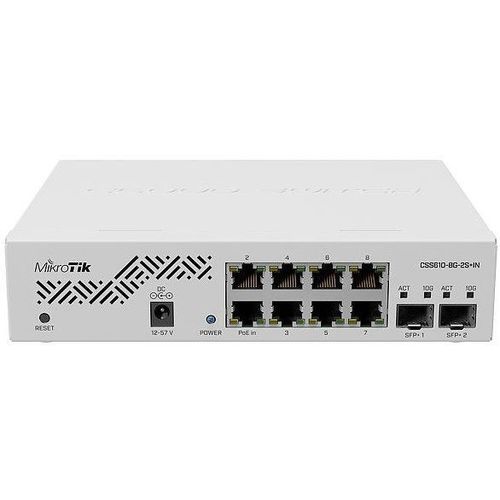 MikroTik Cloud Smart Switch CSS610-8P-2S IN slika 1