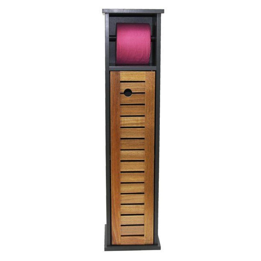 TENDANCE Držač toalet papira sa ostavom Acacia 18x18x75cm MDF slika 2