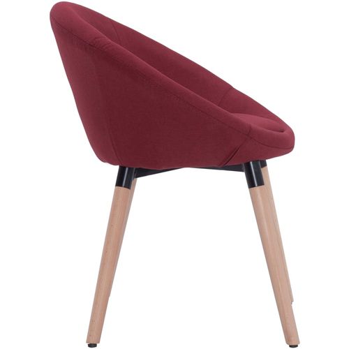 Blagovaonske stolice od tkanine 4 kom crvena boja vina slika 12