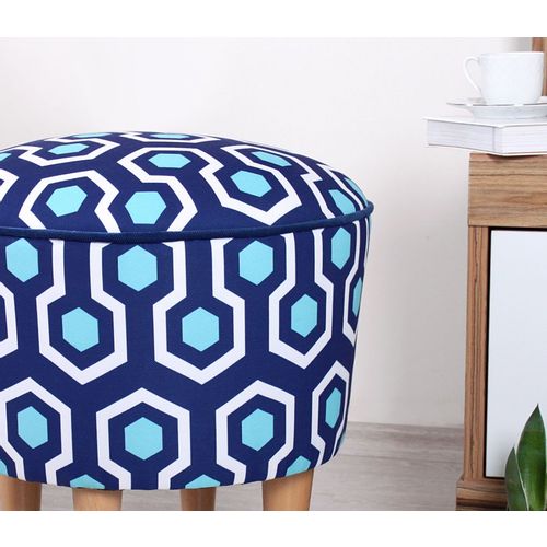 Sky v2 - Blue, White Blue
White Pouffe slika 4