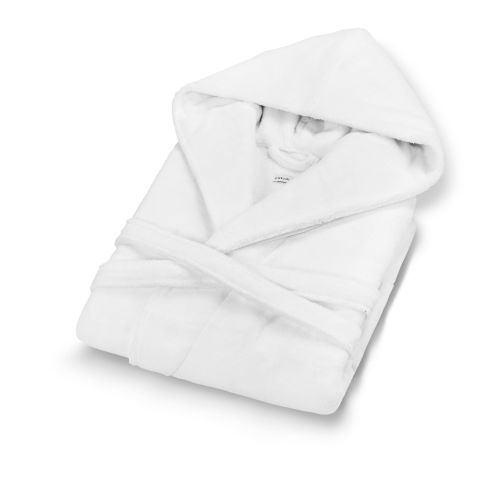 L'essential Maison Chicago Hooded - White White Bathrobe slika 3