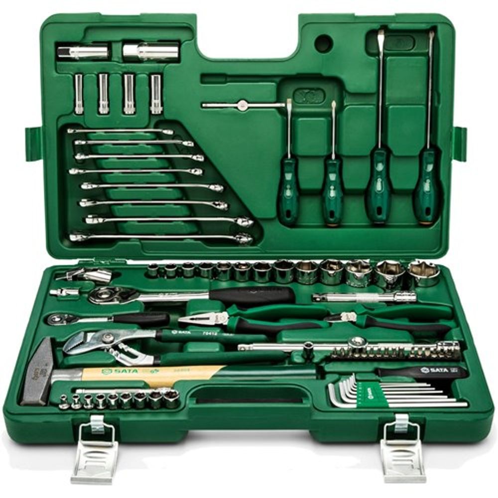 Set Nas. Ključeva 1/4" I 1/2" 80 Kom + Set Alata Sata St09403 slika 1