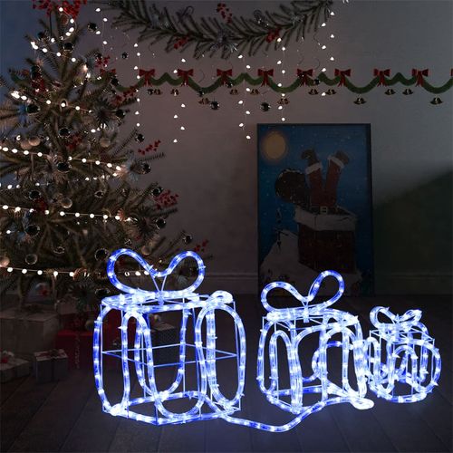 Ukrasne božićne kutije za poklone sa 180 LED žarulja slika 1