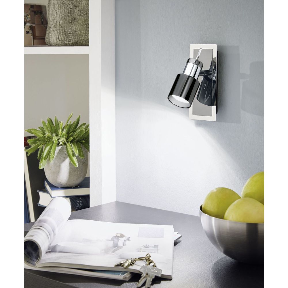 Eglo Davida 1 reflektor/1, led, gu10, 1x5w, 400lm, krom/crna  slika 12