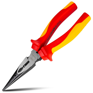 Deli Špicasta kliješta VDE prava 180mm EDL512108