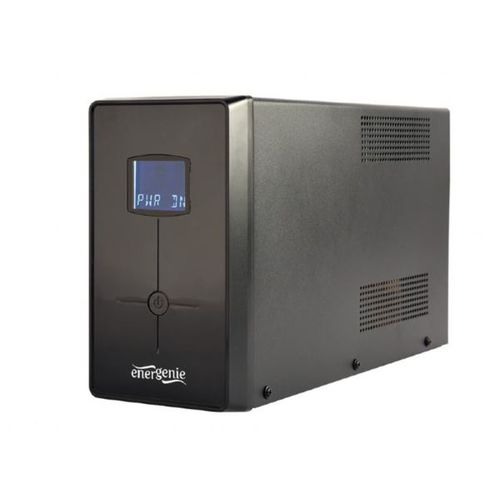 Gembird UPS with USB and LCD display, 2000 VA, black slika 1