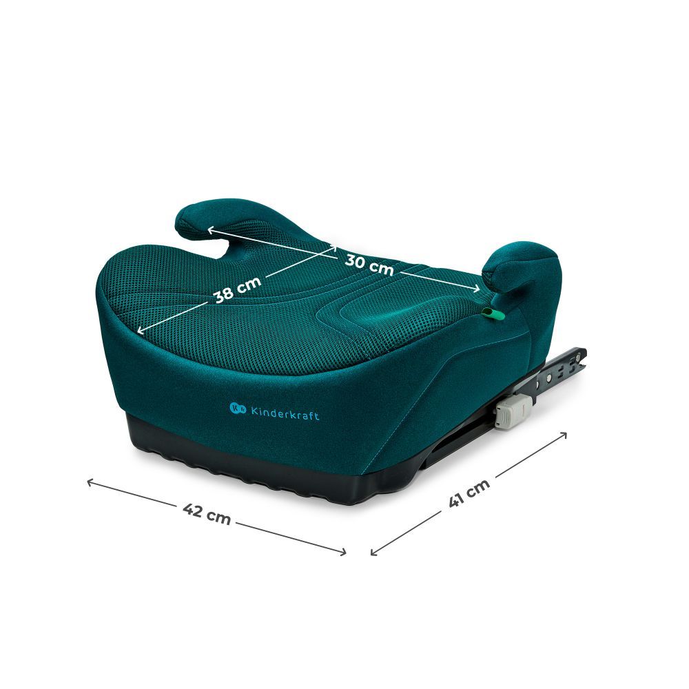 Kinderkraft booster autosjedalica I-BOOST 2 PRO i-Size s Isofixom (125-150 cm), zelena slika 7