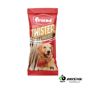 Friend Twister poslastica za pse Piletina Divljač 80g