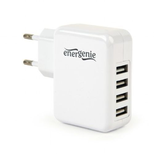 Gembird EG-U4AC-02 ENERGENIE 4-port Universal USB Charger, 3.1 A, White slika 3