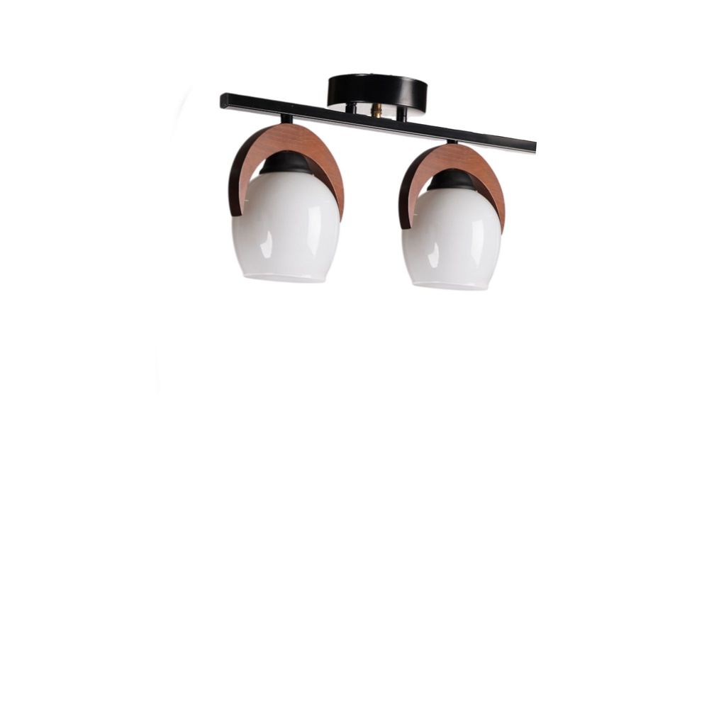 Opviq Luster 129, Bijela, Orah, Crna slika 2