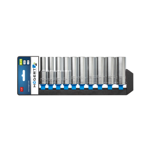 Högert  Set nasadnih ključeva 1/2" dugi, 10-24mm, 10-dijelni, blister
