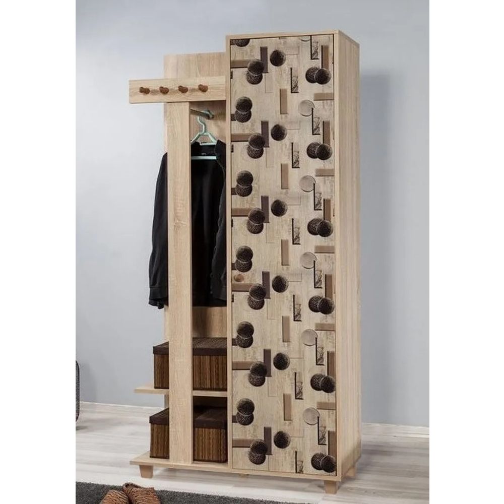 Hall Stand Garmanto 90 - 522 u boji sonoma hrasta slika 1