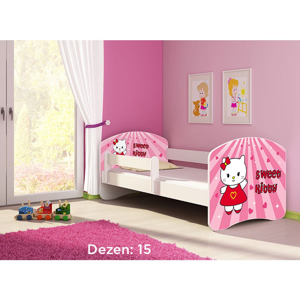 ACMA Dječiji krevet Acma II White - 160x80cm - Dezen 15 slika 2