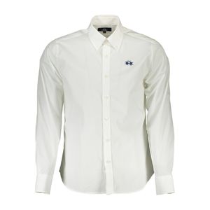 LA MARTINA MEN'S WHITE LONG SLEEVE SHIRT