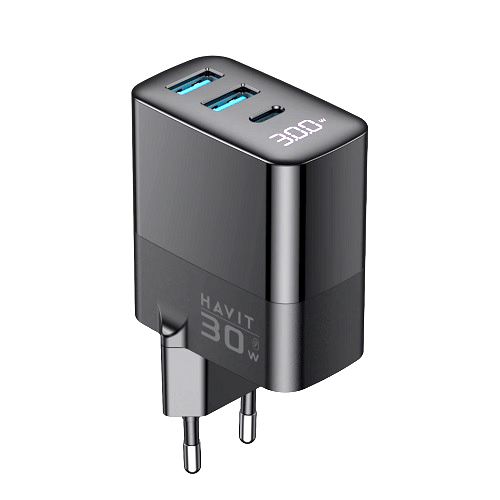 HAVIT UCLE001 EU 30W Kućni punjač 2 * USB + 1 slika 1