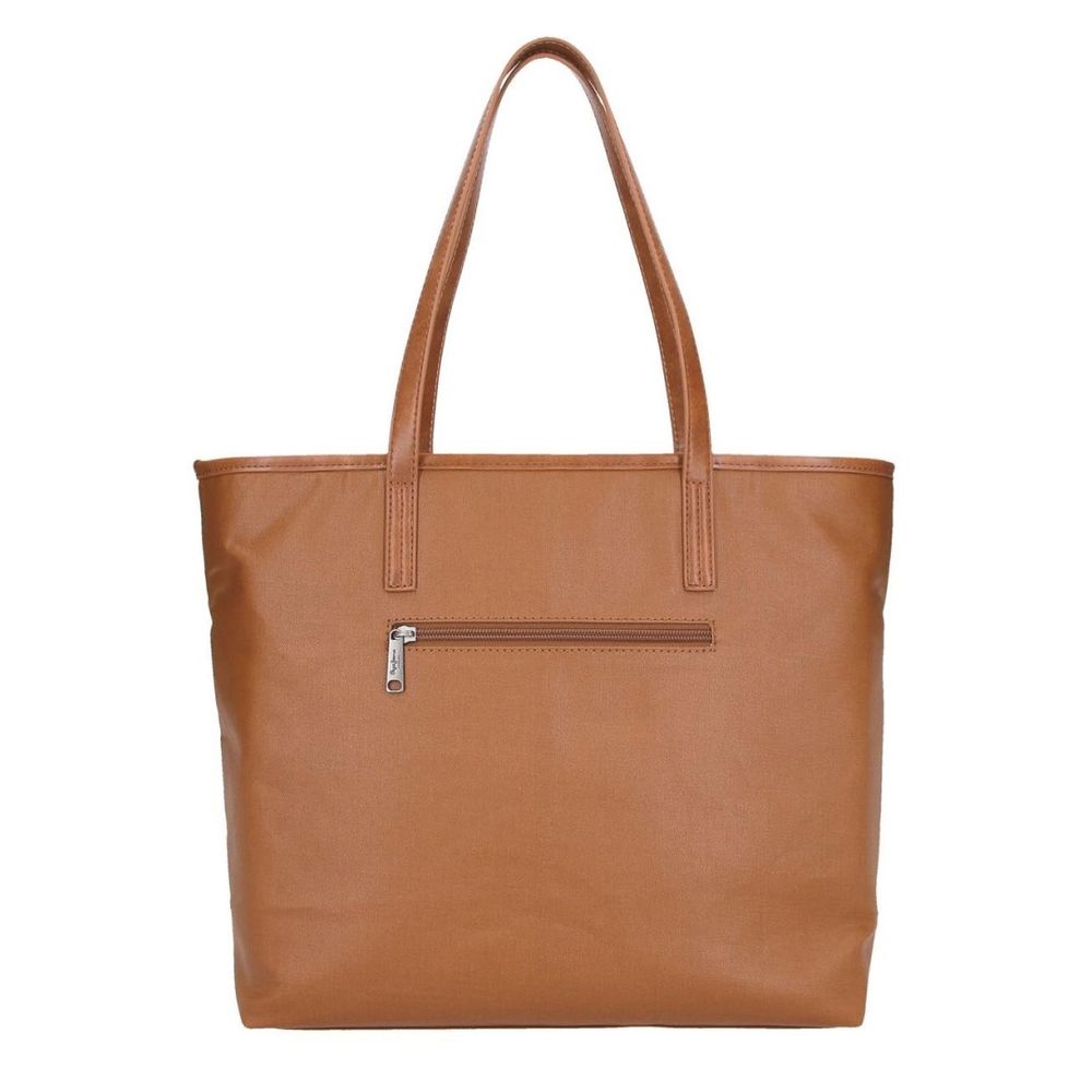 Pepe Jeans torba na rame 34 cm ženska, biker 7157542, braon slika 6