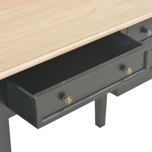 280071 Writing Desk Black 109,5x45x77,5 cm Wood slika 7