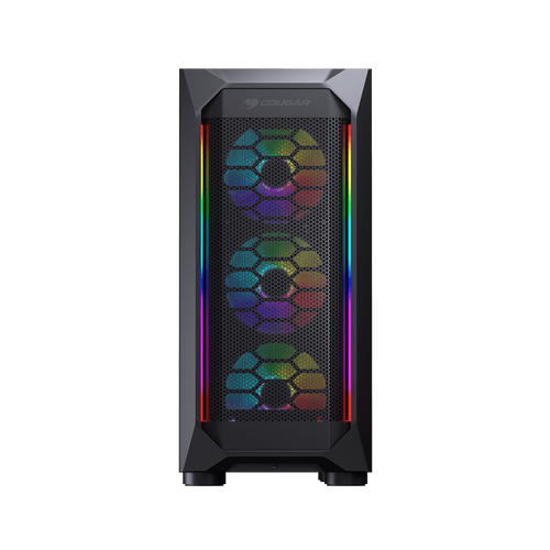 COUGAR | MX410 Mesh -G RGB | PC Case | Mid Tower / Mesh Front Panel with ARGB strips / 4 x ARGB Fans / 4mm TG Left Panel slika 2