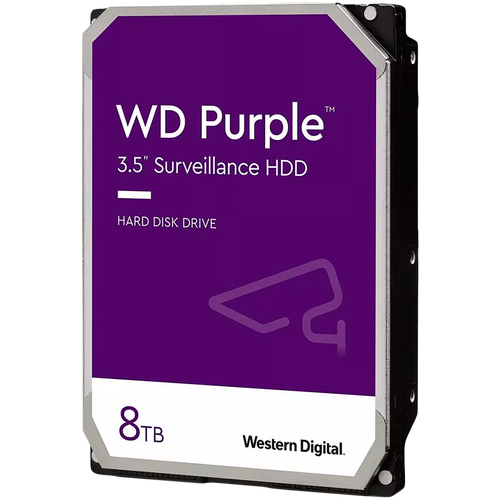 HDD Video Surveillance WD Purple 8TB CMR, 3.5'', 256MB, 5640 RPM, SATA, TBW: 180 slika 1