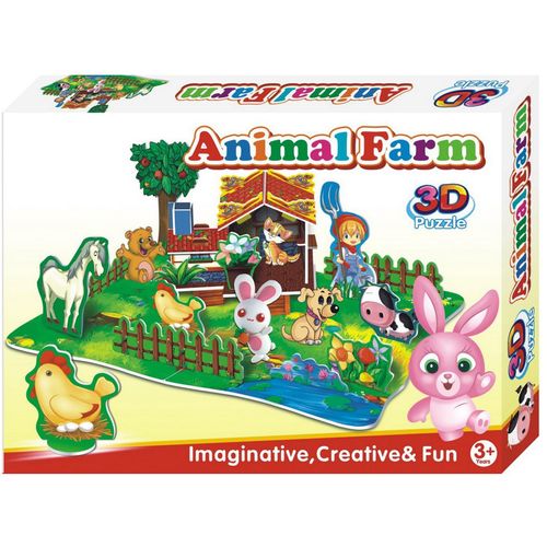 3D Puzzle / Slagalica Farma životinja slika 1