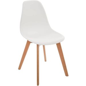 Atmosphera stolac lena 56x30,5x37cm polipropilen/drvo bijeli